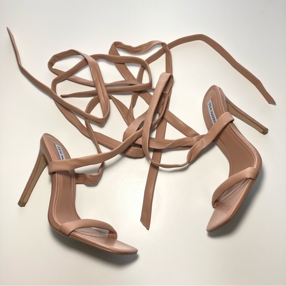 NEW Steve Madden Utilize Ankle Tie Sandals in Tan size 9.5 - Picture 5 of 12